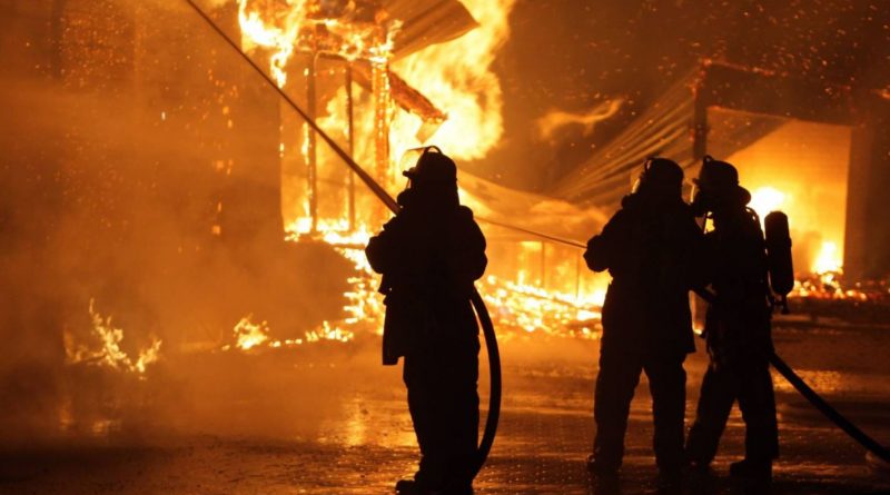 Les pompiers en action