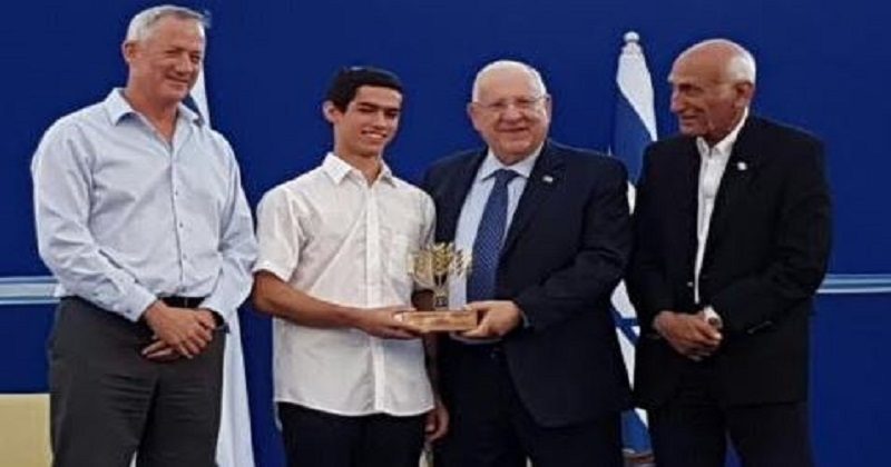 Nathan Goldfarb distingué par le président de l'Etat d'Israël